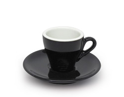 Tasse espresso ACF tulipe noire 2.25oz (65mL)