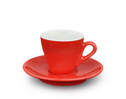 Tasse espresso ACF rouge 2.25oz (65mL)
